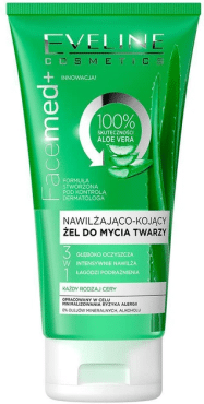 Гель для вмивання Eveline зволожуюче-заспокоюючий всі типи шкіри FaceMed+, 150 мл