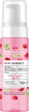Пінка для вмивання Bielenda міцелярна Малина Eco Sorbet 150 мл