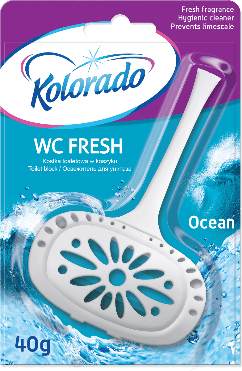 Блок для чистки унитаза Kolorado WC Fresh Морской 40 г