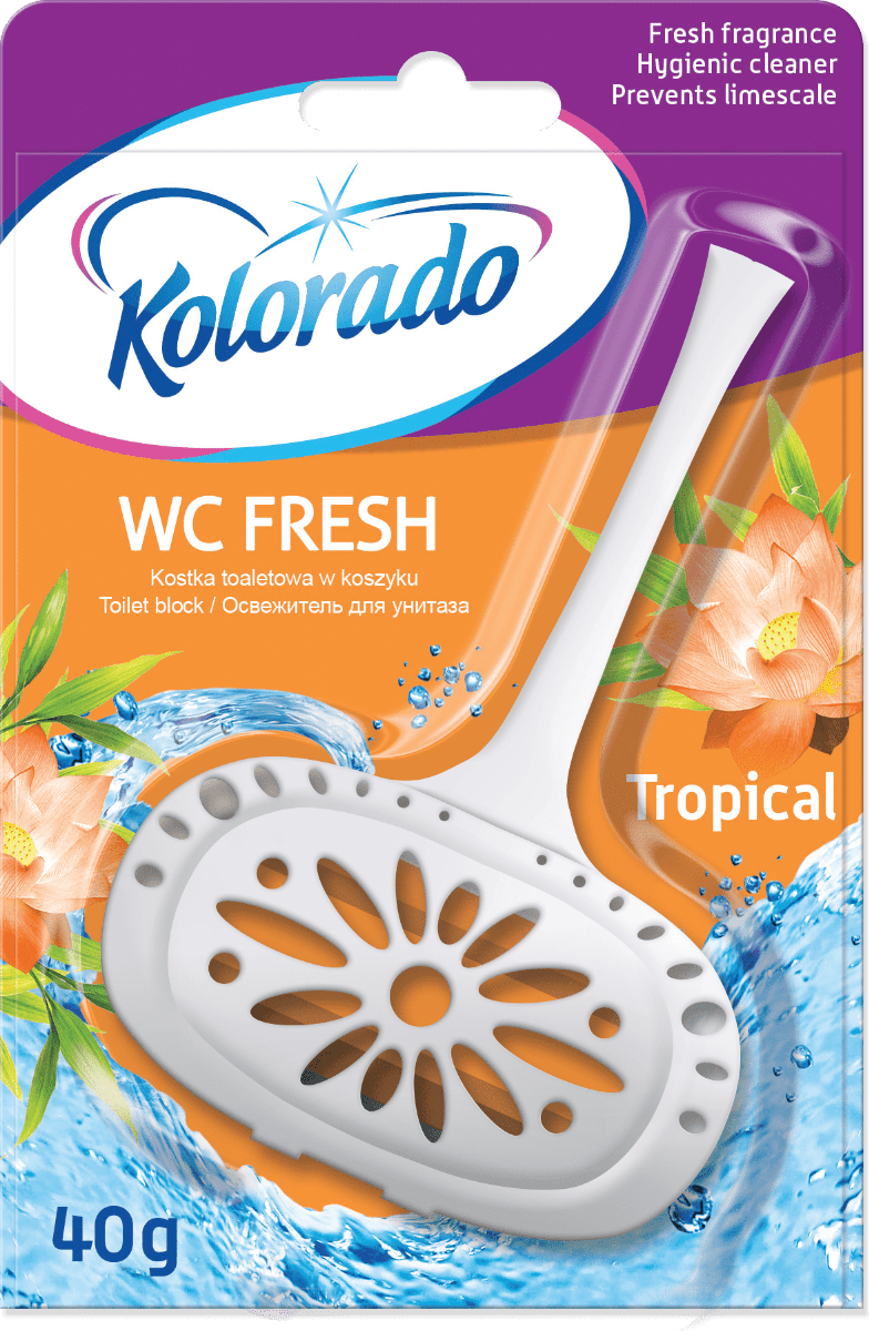 Блок для чистки унитаза Kolorado WC Fresh Тропики 40 г