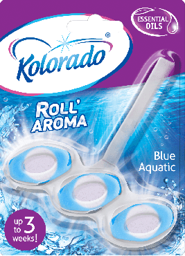 Блок для чистки унитаза Kolorado Roll Aroma Blue Aquatic 51 г