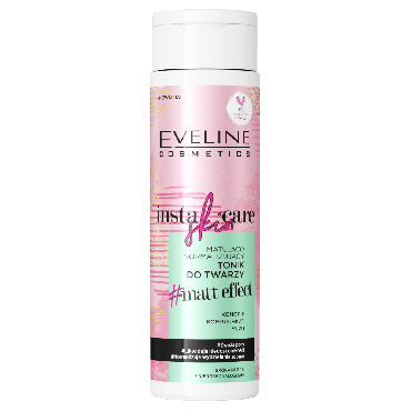 Тонік для обличчя Eveline Insta Skin Care матуючий звужуючий пори, 200 мл фото 1