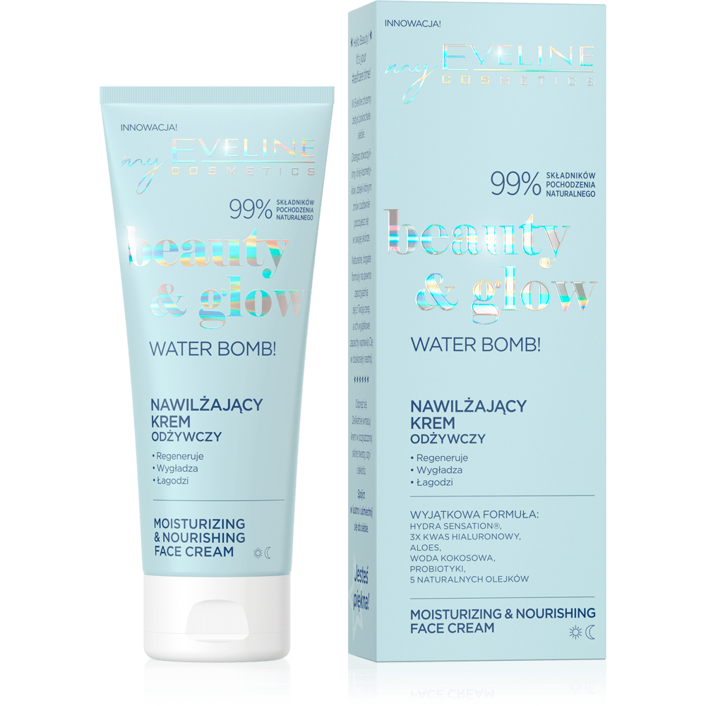 Крем для обличчя Eveline Beauty & Glow заспокійливий, 75мл