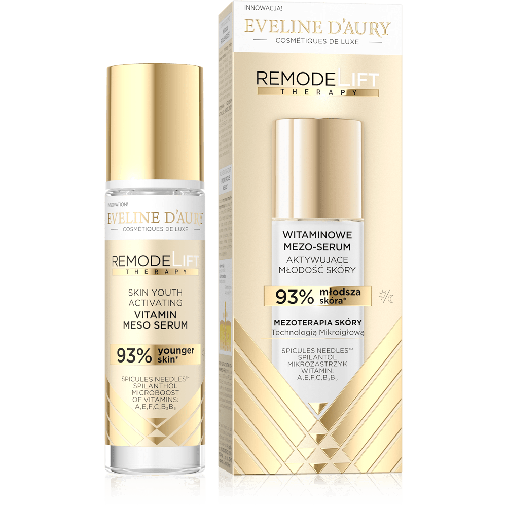 Мезо-сыворотка Eveline витаминная, активирующая молодость кожи D'AURY RemodeLift Therapy, 30 мл