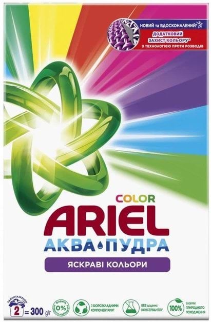 Стиральный порошок Ariel Аква-Пудра Color 300 г