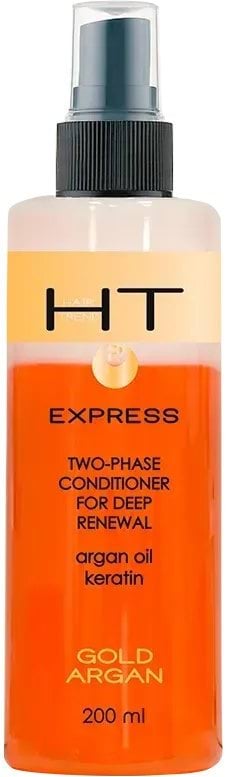 Двофазний спрей Hair Trend Gold Argana для глибинного оновлення 200 мл