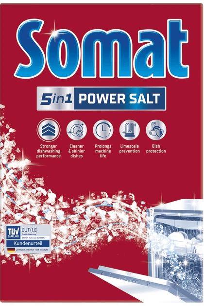 Сіль для посудомийної машини Сомат сіль 3X дію, 1.5 кг