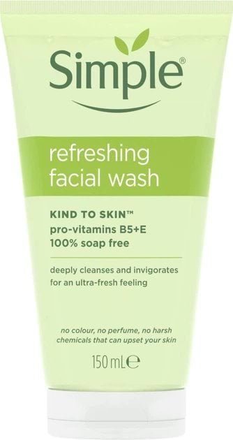 Гель для умывания Simple Kind To Skin освежающий 150 мл