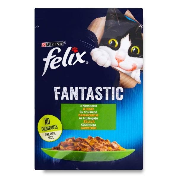 Куски в желе Felix Fantastic Кроль пауч. 85 г