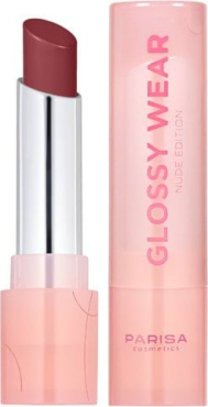 Помада для губ увлажняющая PARISA Lipstick Glow Wear Chill brown 606
