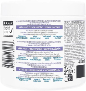 Крем Mixa Panthenol Comfort для чутливої шкіри обличчя, рук та тіла 400 мл фото 9