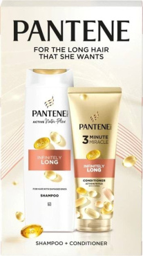 Набор для волос Pantene Бесконечная длина (Шампунь 400 мл + Бальзам-ополаскиватель 220 мл)
