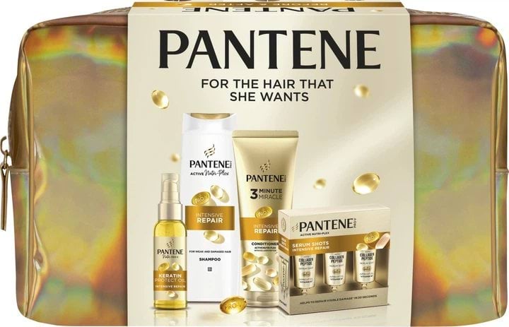 Подарунковий набір по догляду за волоссям Pantene Pro-V Інтенсивне відновлення в косметичці