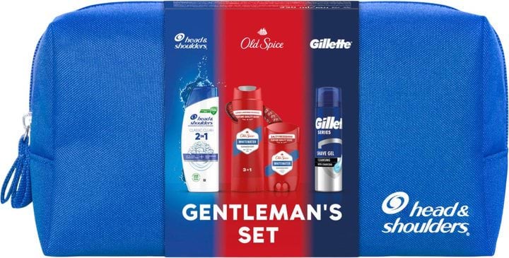 Набір: Дезодорант Old Spice 50 мл + Гель для душу Old Spice Whitewater 250 мл + Гель для гоління Gillette 200 мл +  Шампунь Head & Shoulders 330 мл