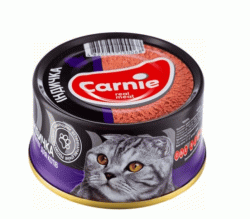 Паштет м'ясний Carnie з індичкою для дорослих котів, 90г