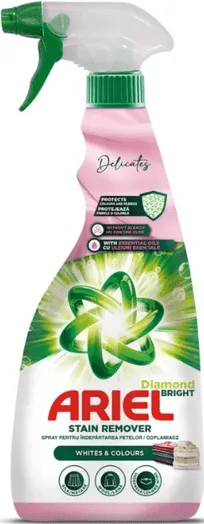 Плямовивідник-спрей Ariel Delicat White + Color 750 мл