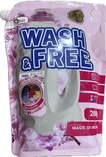 Гель для стирки WASH & FREE универсальный магия орхидей 2 л