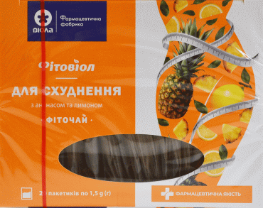 Виола фиточай Ананас с лимоном форте для похудения фитовиол №6, 20*1,5 г