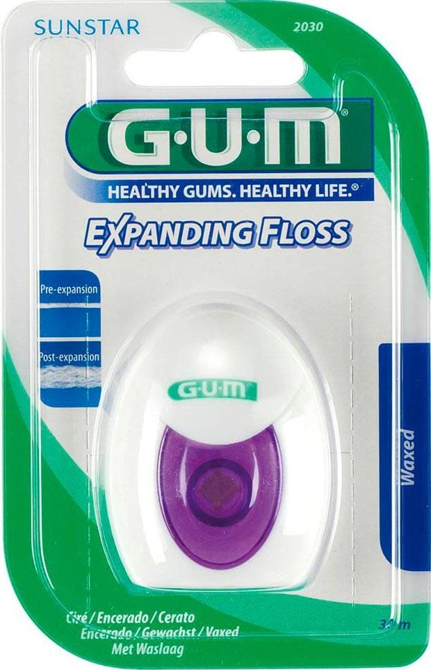 Зубна нитка GUM Expanding Floss з ефектом розширення 30 м