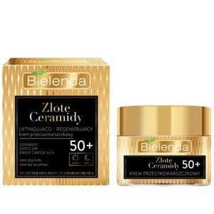 Крем для обличчя Bielenda проти зморшок зміцнюючий день/ніч 50+ Golden Ceramids, 50мол