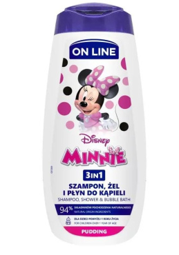 ON LINE Disney шампунь и гель для душа 3в1 Minnie, 400мл