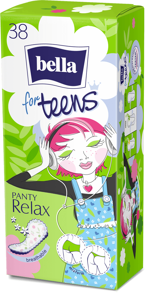 Прокладки гигиенические ежедневные Bella Panty for Teens Relax 38 шт