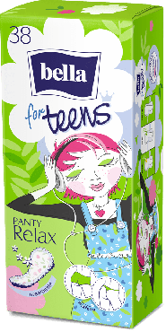 Прокладки гігієнічні щоденні Bella Panty for Teens Relax 38 шт