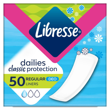 Libresse ежедневные прокладки Classic Deo 50 шт
