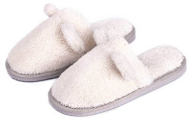 Twins&Ko Тапочки домашние женские HS меховые белые TEDDI white р.38/39