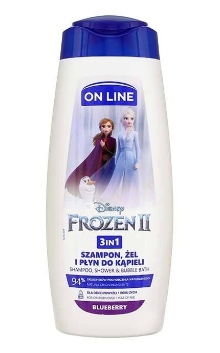 ON LINE Disney шампунь и гель для душа 3в1 Frozen, 400мл