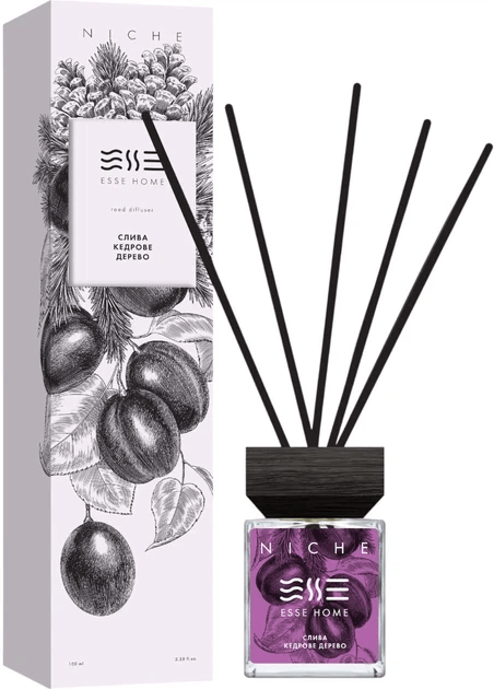 Аромадифузор ESSE HOME слива кедрове дерево 100 мл
