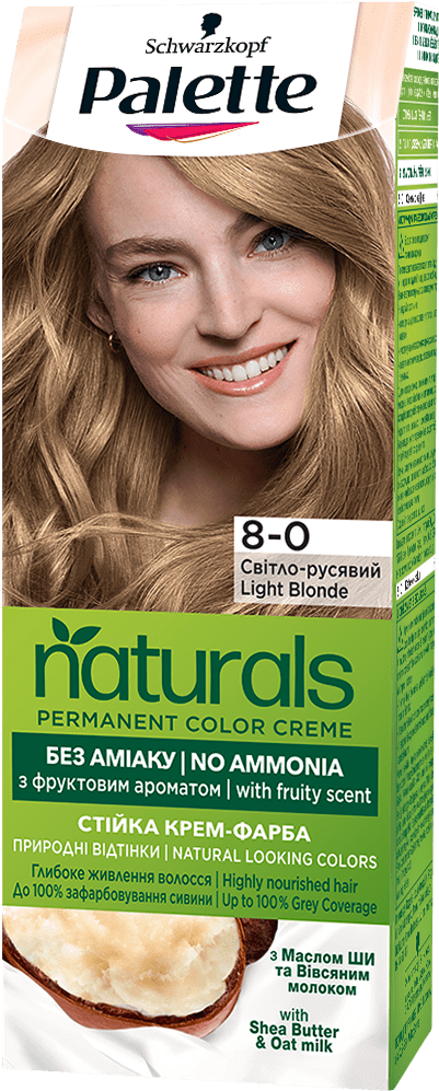 Крем-краска для волос Palette № 8-0 стойкая Светло-русый