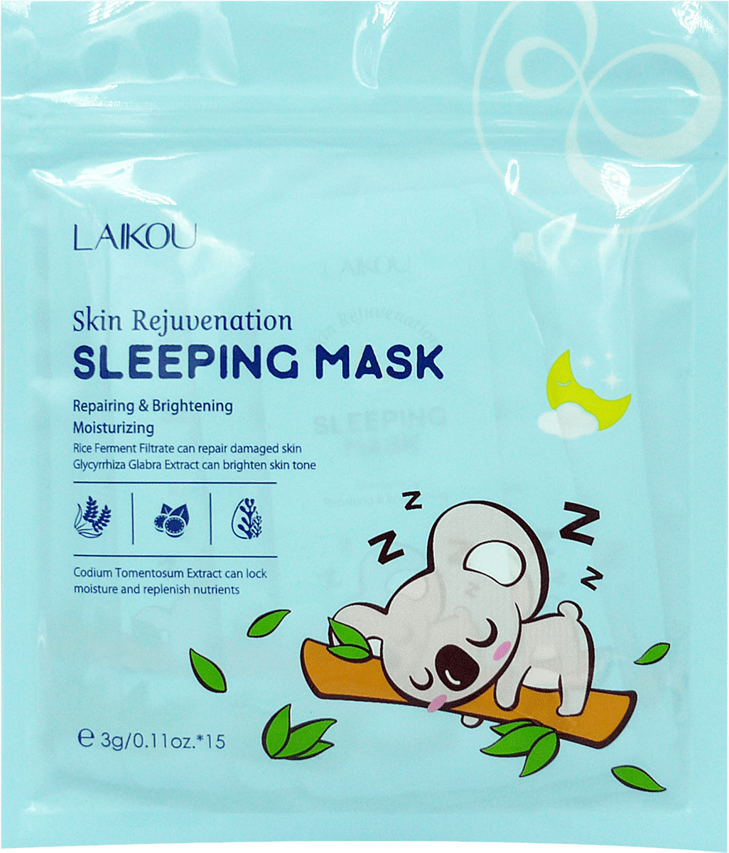 Набір масок для обличчя Laikou нічний догляд з омолоджуючим та відбілюючим ефектом, 3 г*15 шт