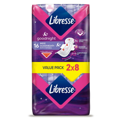 Libresse Maxi гігієнічні прокладки нічні 16 шт