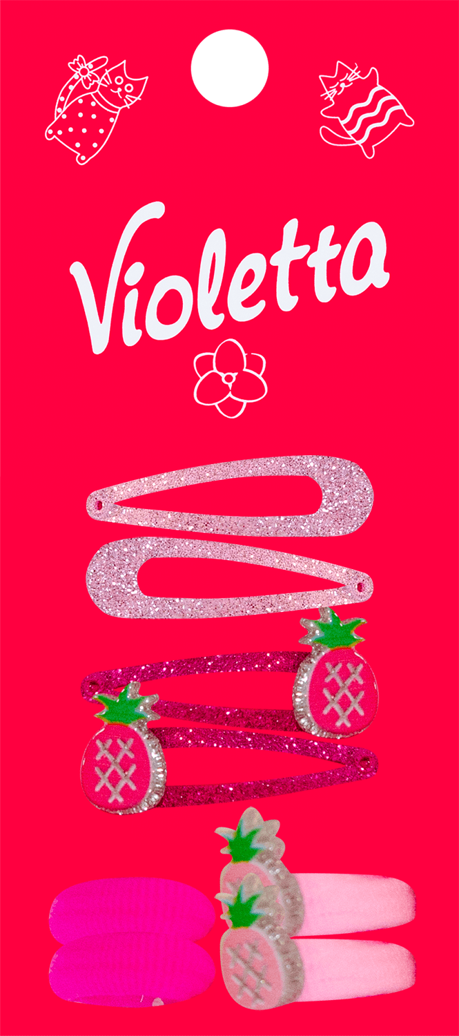 Violetta col. набір д/волосся дитячий арт. CH-SPR-21-252, 8шт