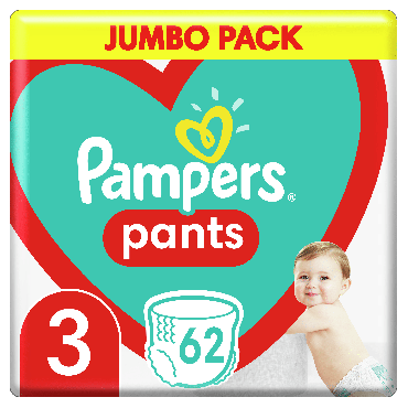 Подгузники-трусики Pampers Pants Размер 3 (6-11 кг), 62 шт фото 1