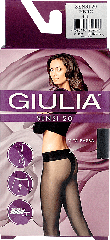 Giulia колготи жіночі SENSI v.b 20 nero 2, mini