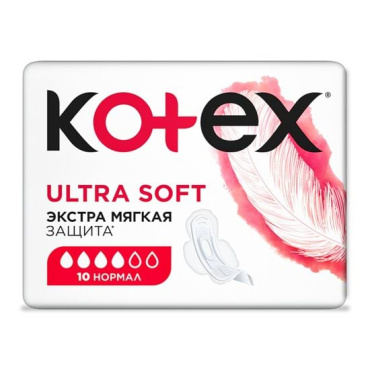 Гигиенические прокладки Кotex Ultra Soft Normal 10 шт фото 2