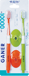 Щетка зубная GANER 10000 щетинок с подставкой (S39), 2 шт