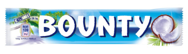Шоколадный батончик Bounty молочный 57 г