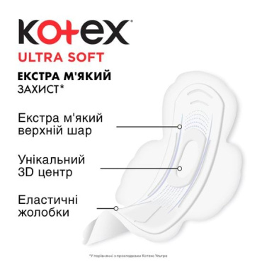 Гигиенические прокладки Кotex Ultra Soft Normal 10 шт фото 4