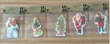 Набір підвісок з ПВХ 5x10cm (к21), 6шт