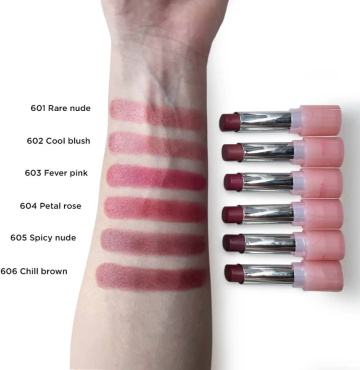 Помада для губ увлажняющая PARISA Lipstick Glow Wear Fever pink 603 фото 3