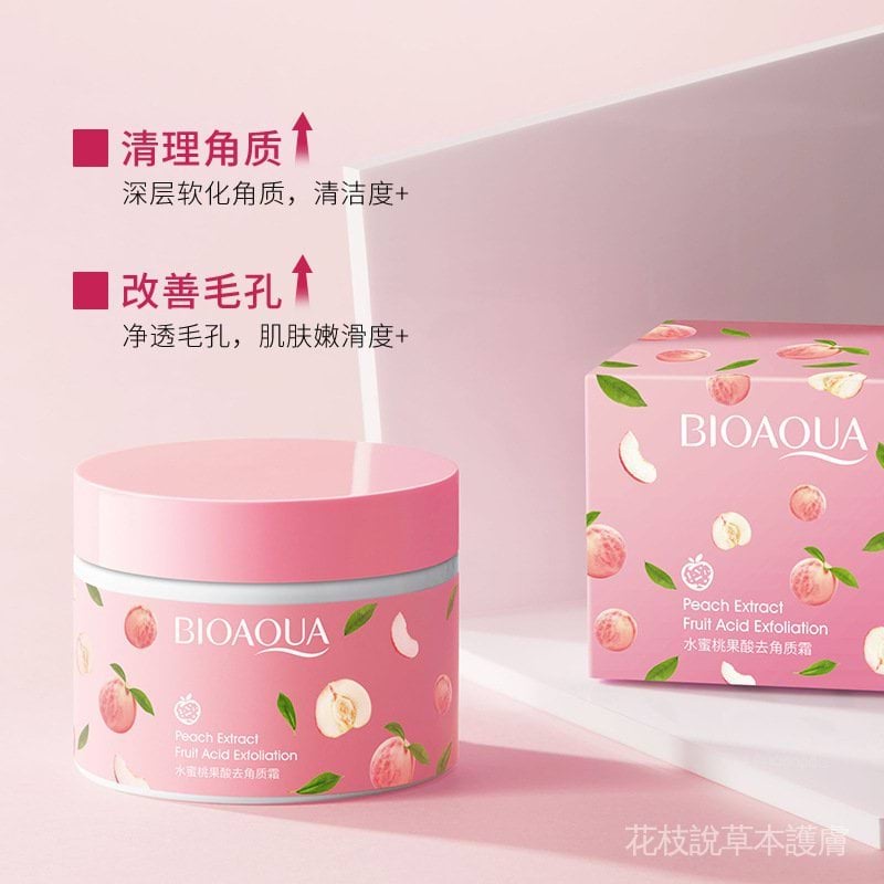 Скраб для обличчя BIOAQUA з екстрактом персика та фруктів, 140г.