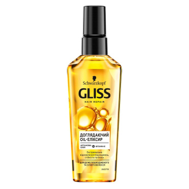 Уходящее масло GLISS Oil-Эликсир для очень поврежденных и сухих волос, 75 мл