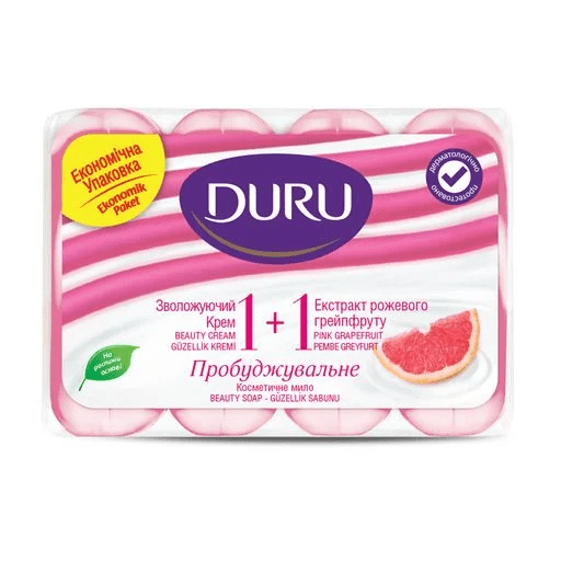 Крем-мило Duru Soft Sensations Рожевий грейпфрут, 4*80 г