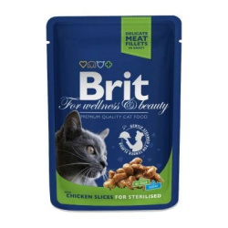 Brit Premium корм для стерилизованных кошек с курицей, 100 г