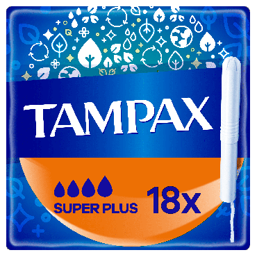 Tampax тампони Супер Плюс Duo, 18 шт