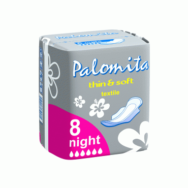 Прокладки гигиенические Palomita Thin & Soft textile night, 8 шт фото 3