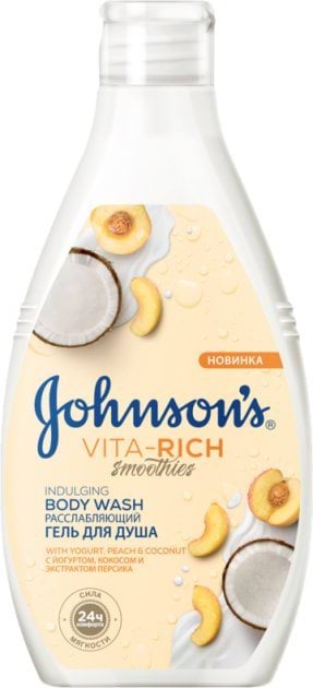 Гель для душа Johnson & Johnson Vita Rich Расслабляющий с йогуртом ...